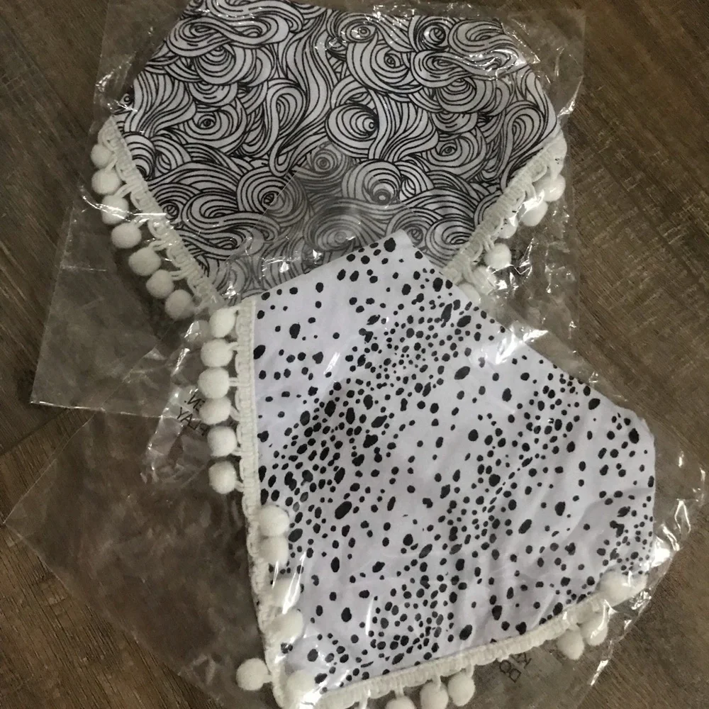 5/$25 NWT Bibs Bundle | Boho Baby | Fashion | Boutique | Fringe | Black Whit